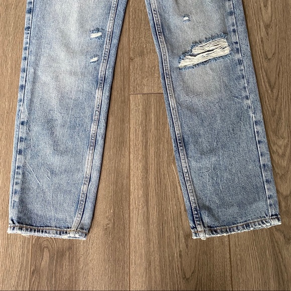 Free People Dakota Ripped Straight Leg Jeans - Picture 2 of 15
